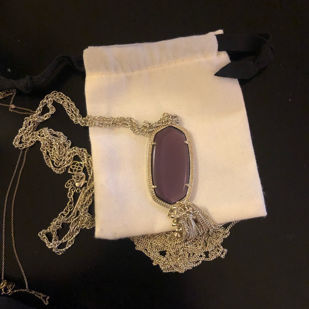 Kendra Scott Rayne Stone Tassel Pendant Necklace